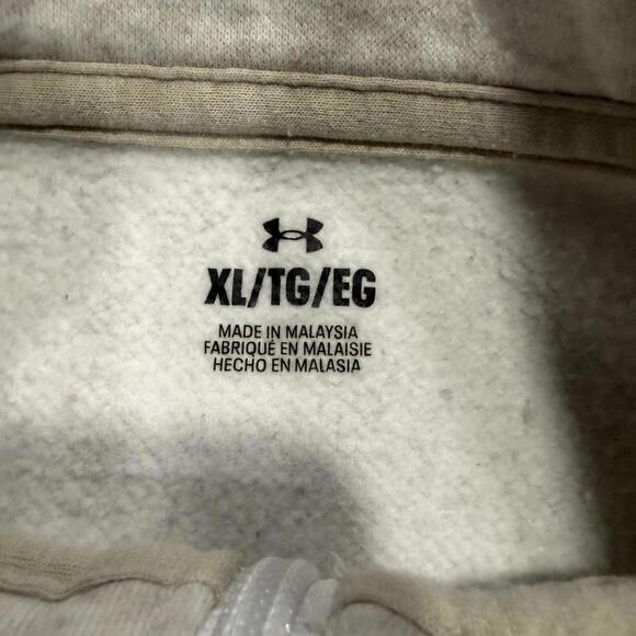 Under Armour Women’s Half Zip Sweatshirt – XL – Oatmeal - Picture 2 of 5